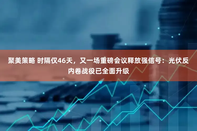 聚美策略 时隔仅46天，又一场重磅会议释放强信号：光伏反内卷战役已全面升级