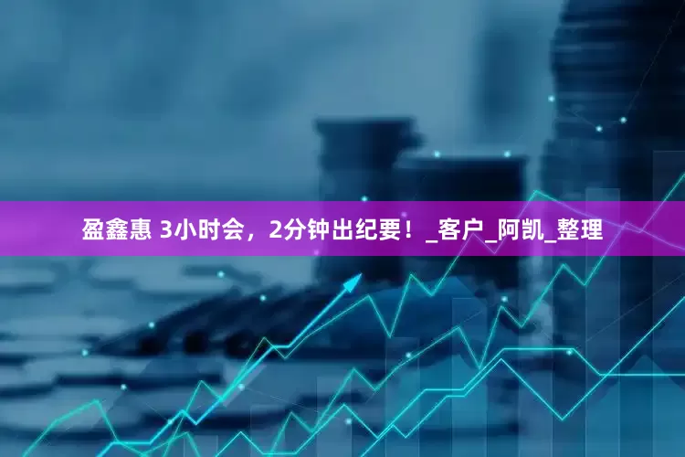 盈鑫惠 3小时会，2分钟出纪要！_客户_阿凯_整理