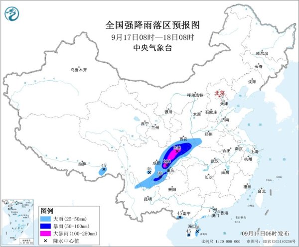 稳益配 华西地区有强降水 渤海黄海南海东北部有大风