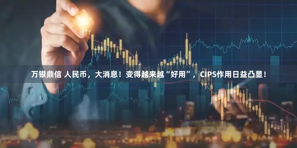 万银鼎信 人民币，大消息！变得越来越“好用”，CIPS作用日益凸显！